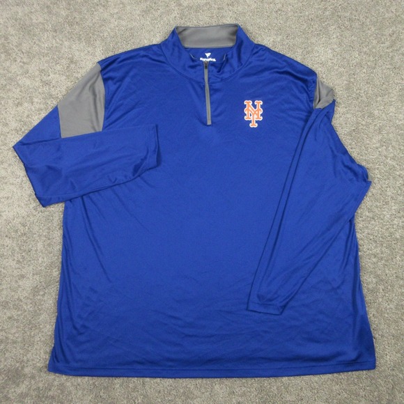 Fanatics Other - New York Mets Sweater Mens 4XL Blue 1/4 Zip Pullover Lightweight Fanatics Golf